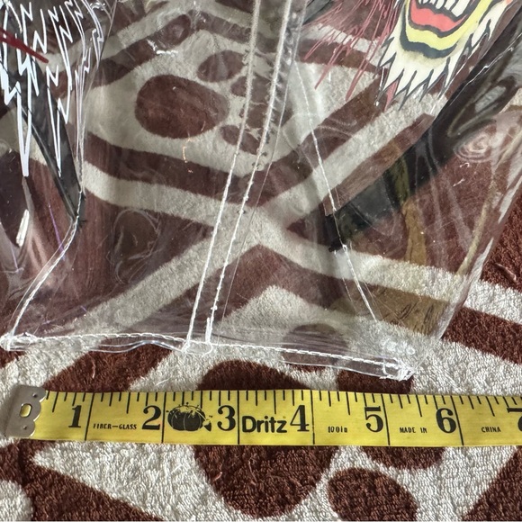 Ed Hardy NWT Transparent Tote with Tiger and Black Straps Link Letters on Straps - Picture 9 of 12